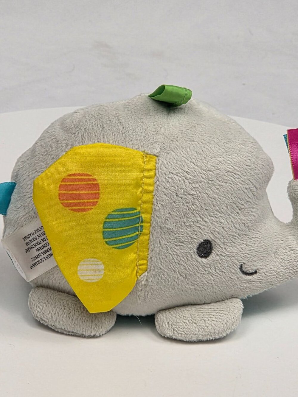 bright starts elephant musical crib stroller plush toy 5"